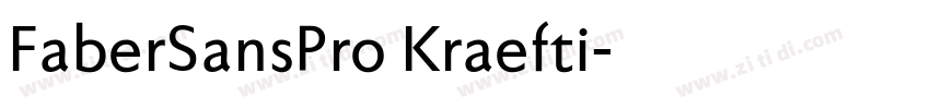 FaberSansPro Kraefti字体转换